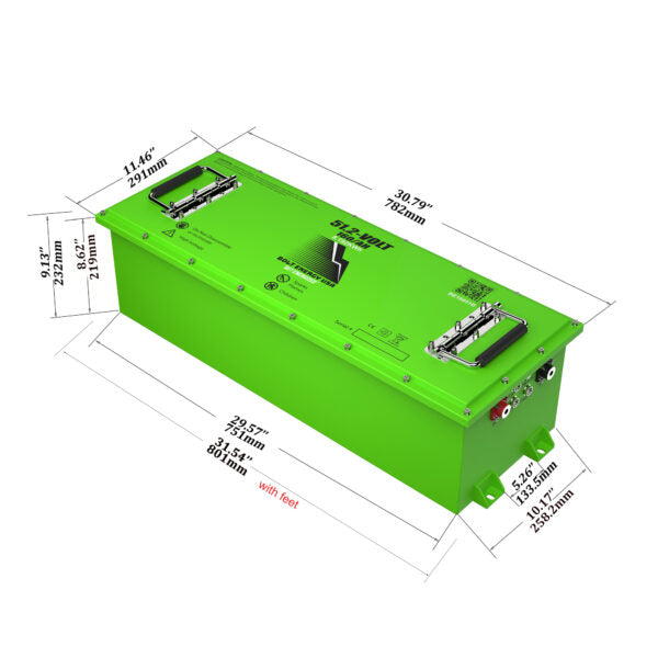 160AH 51 Volt Professional Kit BE16051B “BIG” “HIGH OUTPUT GOLF CART LITHIUM BATTERIES”